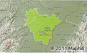 Physical 3D Map of Brumath, semi-desaturated