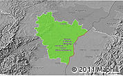 Political 3D Map of Brumath, desaturated