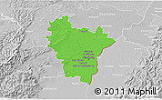 Political 3D Map of Brumath, lighten, desaturated