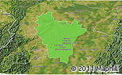 Political 3D Map of Brumath, satellite outside