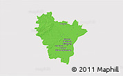 Political 3D Map of Brumath, single color outside
