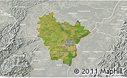 Satellite 3D Map of Brumath, lighten, semi-desaturated