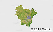 Satellite 3D Map of Brumath, single color outside