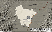Shaded Relief 3D Map of Brumath, darken