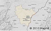 Shaded Relief 3D Map of Brumath, desaturated