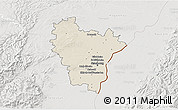 Shaded Relief 3D Map of Brumath, lighten, semi-desaturated