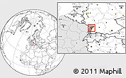 Blank Location Map of Brumath, highlighted country, highlighted grandparent region
