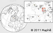 Blank Location Map of Brumath, highlighted grandparent region, within the entire country