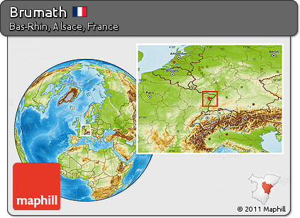 Physical Location Map of Brumath