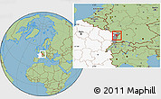 Savanna Style Location Map of Brumath, highlighted country, highlighted grandparent region