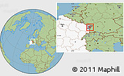 Savanna Style Location Map of Brumath, highlighted country, highlighted parent region