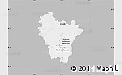 Gray Map of Brumath, single color outside