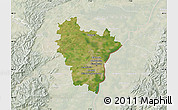Satellite Map of Brumath, lighten