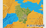Satellite Map of Brumath, political outside