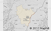 Shaded Relief Map of Brumath, desaturated