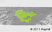 Physical Panoramic Map of Brumath, desaturated