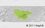 Physical Panoramic Map of Brumath, lighten, desaturated