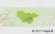 Physical Panoramic Map of Brumath, lighten