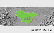 Political Panoramic Map of Brumath, desaturated