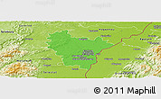 Political Panoramic Map of Brumath, physical outside