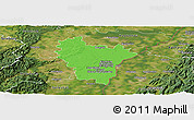 Political Panoramic Map of Brumath, satellite outside
