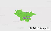 Political Panoramic Map of Brumath, single color outside
