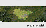 Satellite Panoramic Map of Brumath, darken