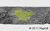 Satellite Panoramic Map of Brumath, desaturated