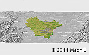 Satellite Panoramic Map of Brumath, lighten, desaturated