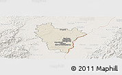 Shaded Relief Panoramic Map of Brumath, lighten