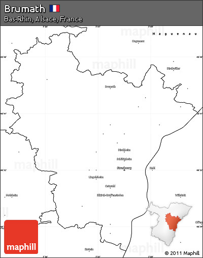 Blank Simple Map of Brumath