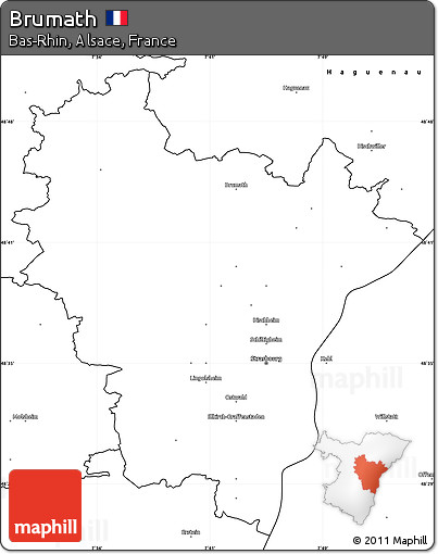 Blank Simple Map of Brumath