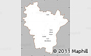 Gray Simple Map of Brumath, cropped outside