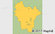 Savanna Style Simple Map of Brumath, cropped outside