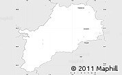 Silver Style Simple Map of Molsheim