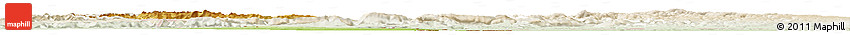 Physical Horizon Map of Alsace, lighten