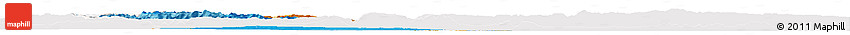 Political Horizon Map of Alsace, single color outside