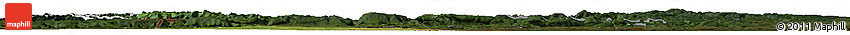 Satellite Horizon Map of Alsace, darken