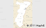 Classic Style Simple Map of Alsace