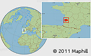 Savanna Style Location Map of Bordeaux