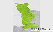 Physical 3D Map of Manche, lighten, desaturated