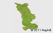 Satellite 3D Map of Manche, cropped outside
