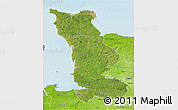 Satellite 3D Map of Manche, physical outside