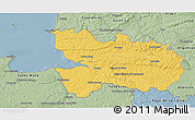 Savanna Style 3D Map of Avranches