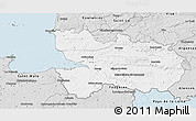 Silver Style 3D Map of Avranches
