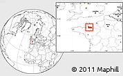 Blank Location Map of Avranches