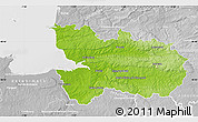 Physical Map of Avranches, lighten, desaturated