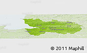 Physical Panoramic Map of Avranches, lighten