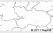 Blank Simple Map of Avranches, no labels