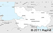 Silver Style Simple Map of Avranches